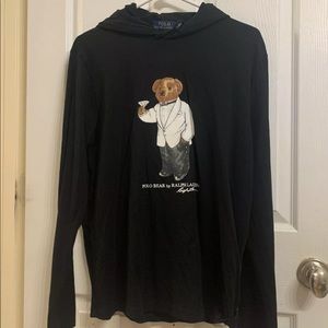 *SOLD* Polo Ralph Lauren T-Shirt Hoodie White Tuxedo Bear